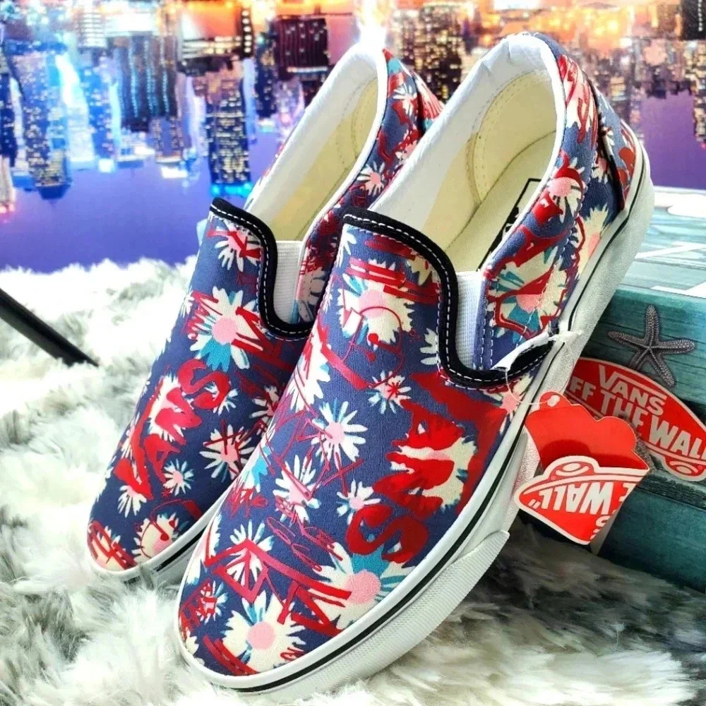 Vans Crew Floral 💐🌼 Classic slip-on (CL)